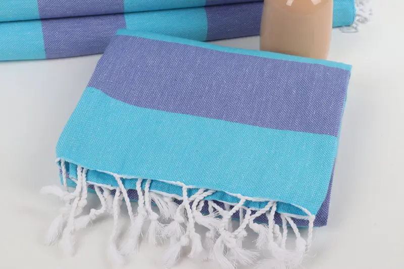Personalized Wedding Gift, Turkish Towel USA, Handwoven Turkish Towel, Kids Beach Towel, Bath towel, Spa Gift, 70x40 Cotton Striped Towel - 5