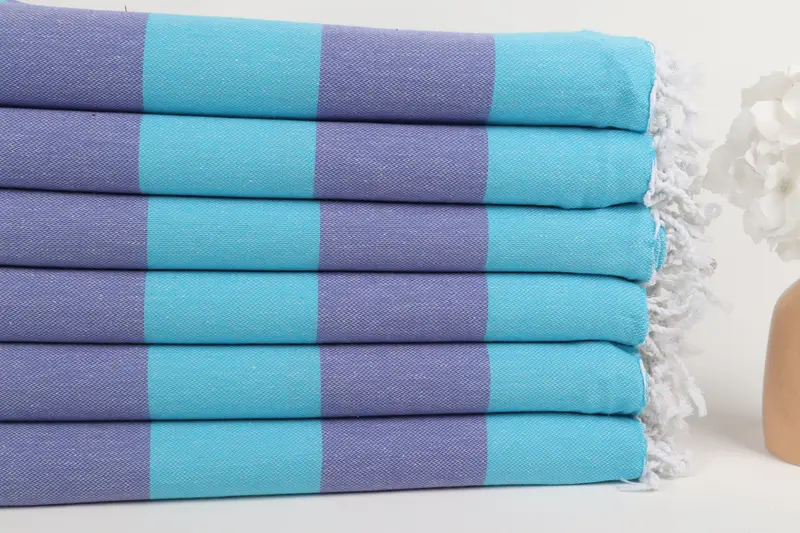 Personalized Wedding Gift, Turkish Towel USA, Handwoven Turkish Towel, Kids Beach Towel, Bath towel, Spa Gift, 70x40 Cotton Striped Towel - 3