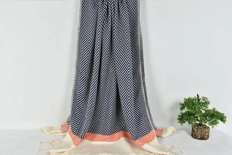 84x40 Cotton Striped Towel, Quick-Dry Beach Towel, Girls Weekend Getaways Ideas, Bride Gift, Hammam towel, Bachelorette Party Gifts Bridesmaids - 8