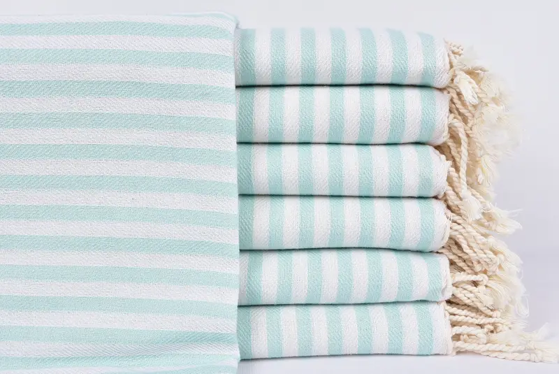 70x40 Cotton Striped Towel, Gift For Her, Beach Towel Gift, Yoga Towel, Bachelorette Party Gifts Bridesmaids, Christmas Favors, Beach Wedding Favor - 1
