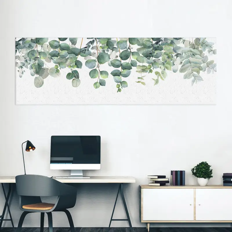 Paintings For Above Bed, Watercolor Canvas Art, Fresh Green Art Decor, , Eucalyptus Art, Minimal Wall Art, Modern Canvas Art, Canvas Art, - 2
