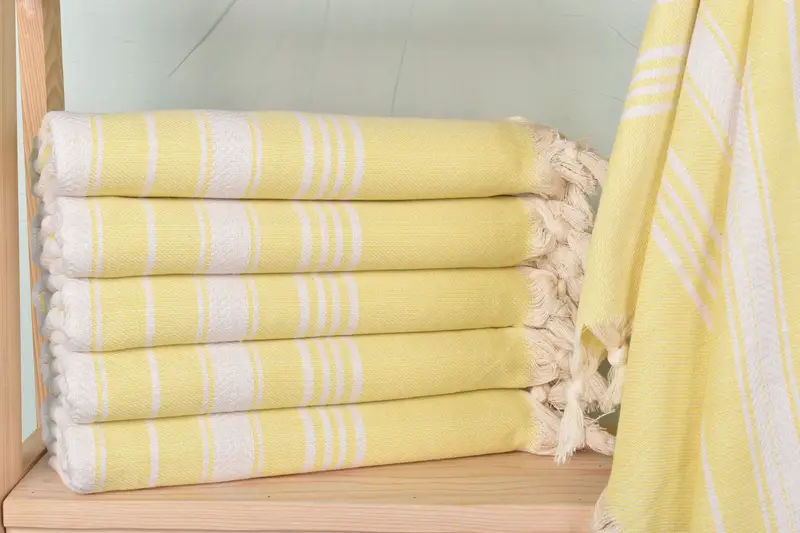 Gift For Mom, Eco-friendly Turkish towel for home and travel, Thin towel, Cotton towel, 70x40 Cotton Herringbone Towel, Embroidered Towel - 1