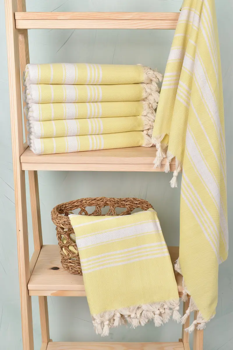 Gift For Mom, Eco-friendly Turkish towel for home and travel, Thin towel, Cotton towel, 70x40 Cotton Herringbone Towel, Embroidered Towel - 3