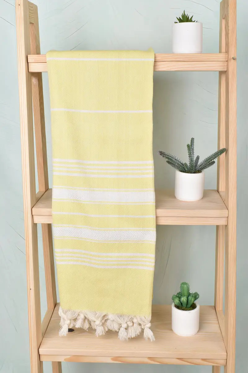 Gift For Mom, Eco-friendly Turkish towel for home and travel, Thin towel, Cotton towel, 70x40 Cotton Herringbone Towel, Embroidered Towel - 8