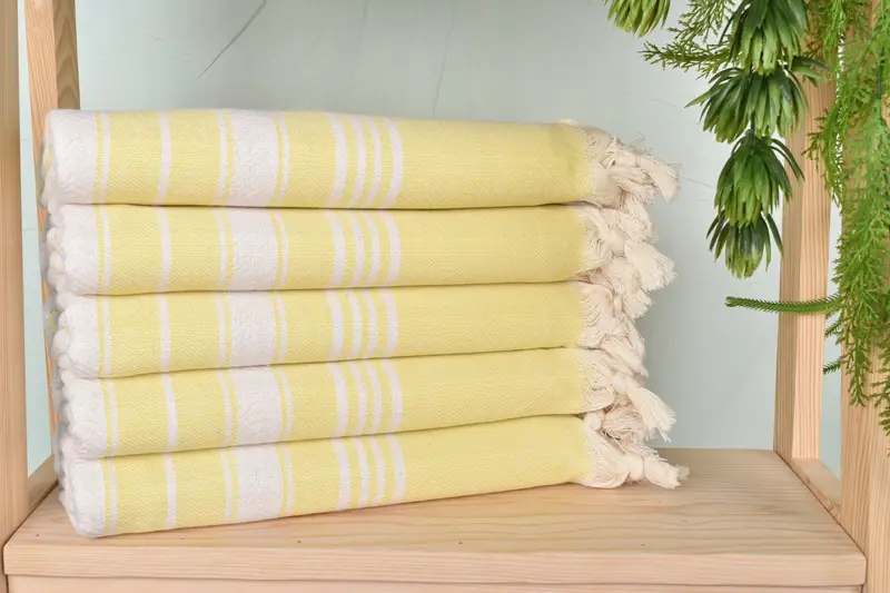 Gift For Mom, Eco-friendly Turkish towel for home and travel, Thin towel, Cotton towel, 70x40 Cotton Herringbone Towel, Embroidered Towel - 2