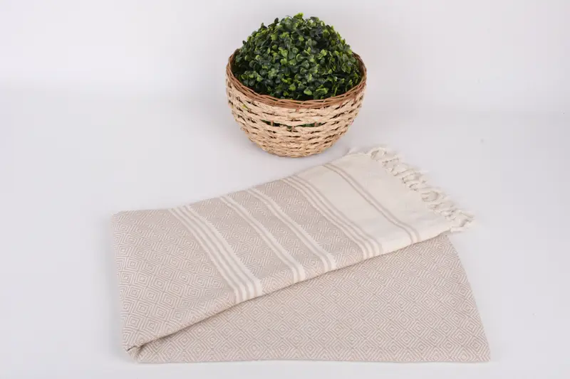 Gift Boxes Towel, 70x40 Cotton Diamond Towel, Soft towel, Soft and absorbent Turkish towel, Beach Towel Gift, Lightweight towel, Towel With Name - 5
