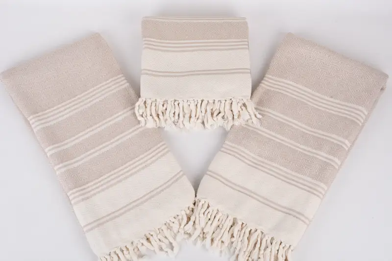Gift Boxes Towel, 70x40 Cotton Diamond Towel, Soft towel, Soft and absorbent Turkish towel, Beach Towel Gift, Lightweight towel, Towel With Name - 7
