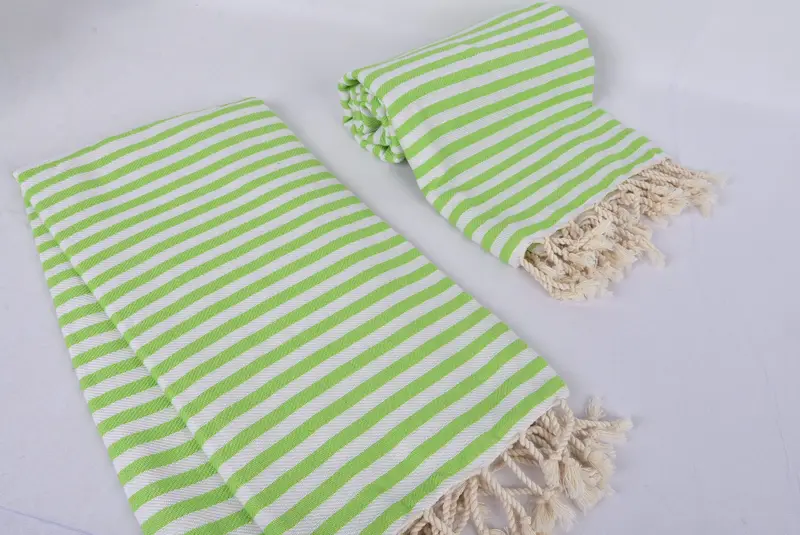 Bachelorette Favor, Sand-resistant towel, Lightweight Turkish towel, Gift For The Home Decor, Custom Beach Towel, 70x40 Cotton Striped Towel - 7