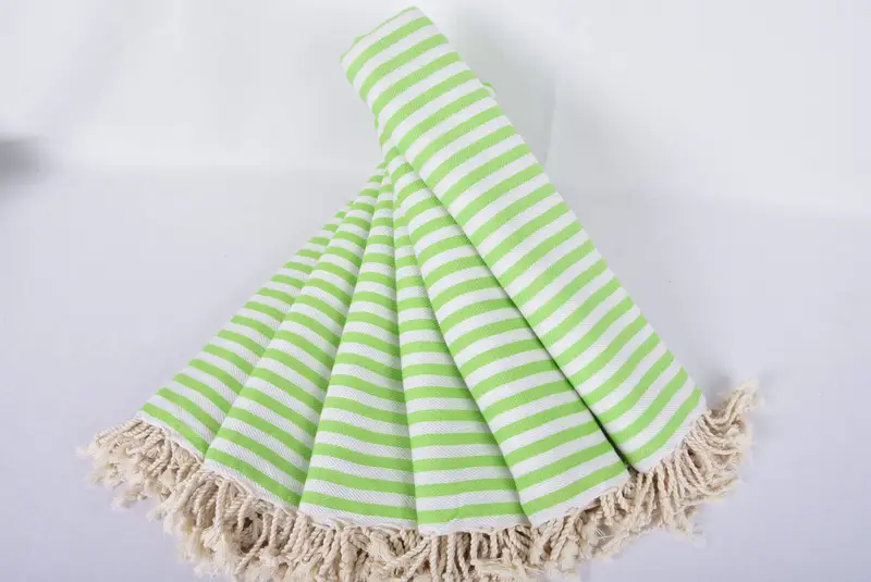 Bachelorette Favor, Sand-resistant towel, Lightweight Turkish towel, Gift For The Home Decor, Custom Beach Towel, 70x40 Cotton Striped Towel - 4