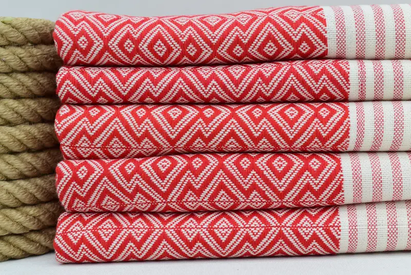 Welcome Wedding Gift, Soft towel, Bachelorette Gifts, Oversized Beach Towel, 76x38 Cotton Diamond Towel, Yoga Towel, Bath towel, Unique Wedding Gift - 2