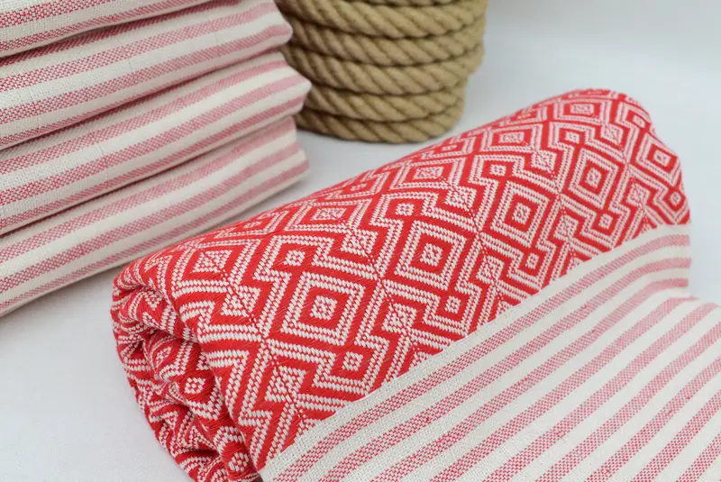 Welcome Wedding Gift, Soft towel, Bachelorette Gifts, Oversized Beach Towel, 76x38 Cotton Diamond Towel, Yoga Towel, Bath towel, Unique Wedding Gift - 5
