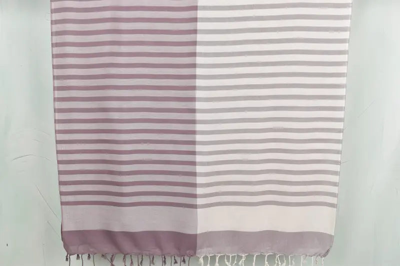 68x36 Cotton Striped Towel, Organic cotton peshtemal for spa and beach, Bridal Shower Gift, Thin towel, Bachelorette Party Favors, Home Decor Towel - 1