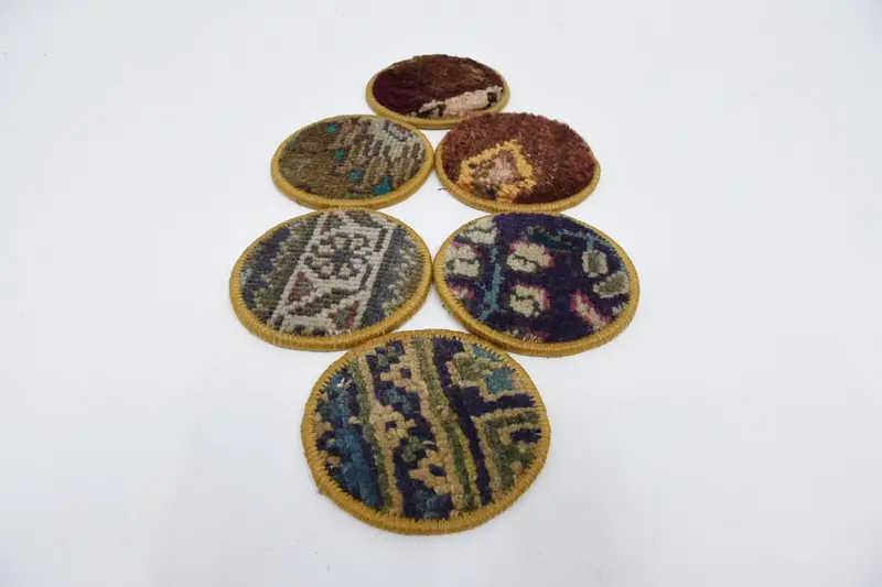 Blue and Brown Ethnic Coaster, Durable and Stylish Coaster