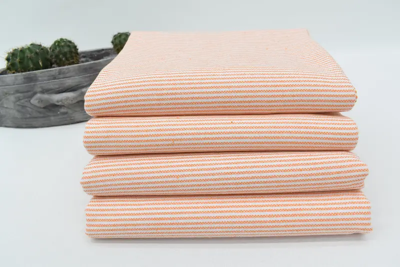 Thin towel, Personalized Wedding Gift, Travel towel, 70x40 Cotton Striped Towel, Monogrammed Turkish Towel, Gift Boxes Towel, Embroidery Towel - 7