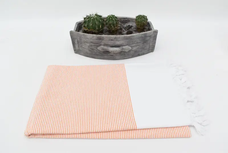Thin towel, Personalized Wedding Gift, Travel towel, 70x40 Cotton Striped Towel, Monogrammed Turkish Towel, Gift Boxes Towel, Embroidery Towel - 3