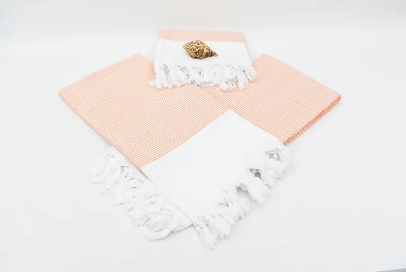 Thin towel, Personalized Wedding Gift, Travel towel, 70x40 Cotton Striped Towel, Monogrammed Turkish Towel, Gift Boxes Towel, Embroidery Towel - 8