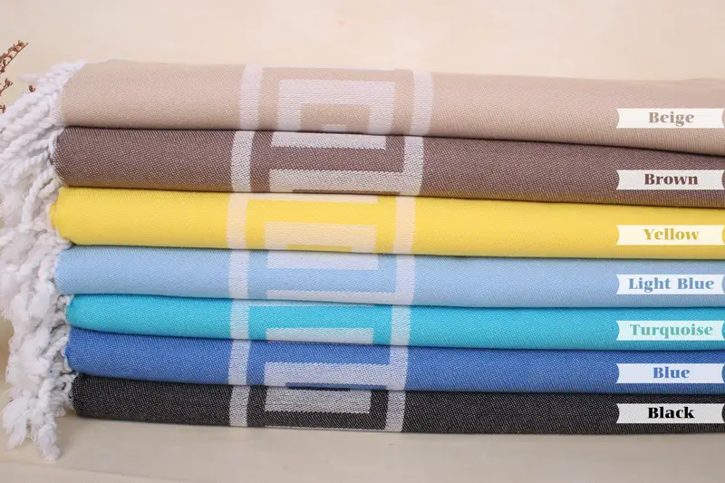 Turkish bath towel for spa, Beach towel, Monogram Towels, 70x40 Cotton Patterned Towel, Welcome Wedding Gift, Bridal Shower Favors, Custom Towel - 2