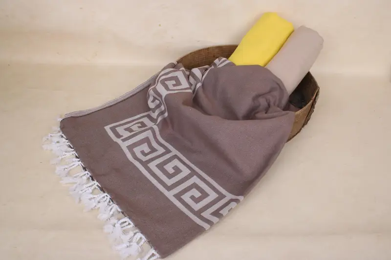 Turkish bath towel for spa, Beach towel, Monogram Towels, 70x40 Cotton Patterned Towel, Welcome Wedding Gift, Bridal Shower Favors, Custom Towel - 3