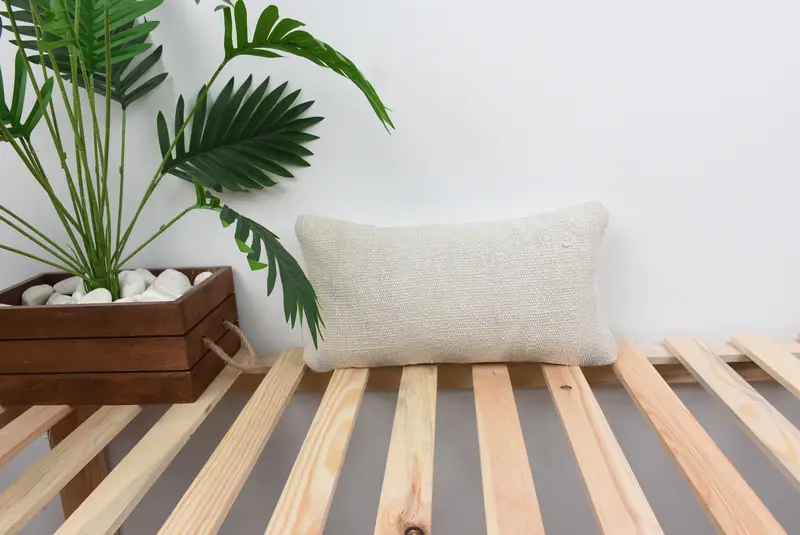 Bolster Cushion Cover, Pillow for Sofa, Pet Pillow Sham, Pillow Sham, Cotton Pillow Case, 8x16 White Pillow Cover, Gift Pillow, Pillow for Couch - 1