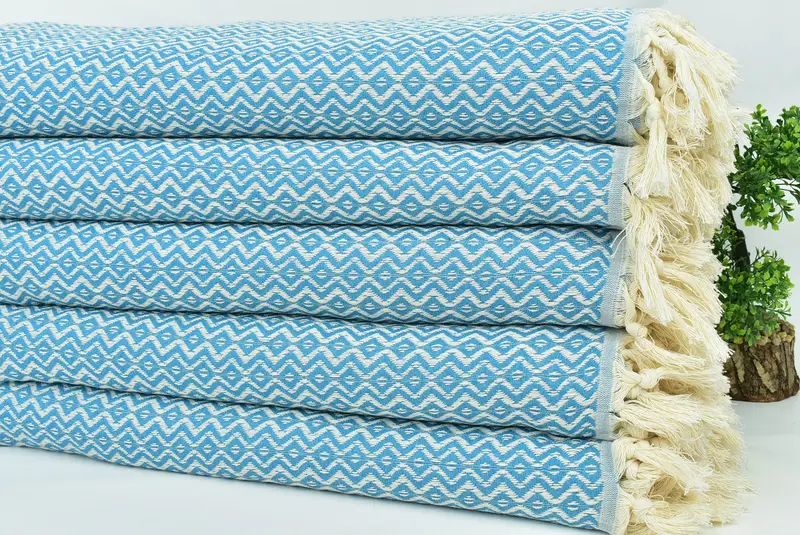 Boho Throw Blankets, Tablecloth, Bachelorette Party Gifts For Bride, 96x80 Cotton Diamond Towel, Throw Blanket, Christmas Tablecloth, Boyfriend Gift - 3