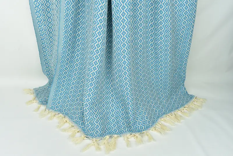 Boho Throw Blankets, Tablecloth, Bachelorette Party Gifts For Bride, 96x80 Cotton Diamond Towel, Throw Blanket, Christmas Tablecloth, Boyfriend Gift - 8