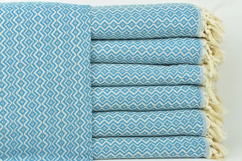 Boho Throw Blankets, Tablecloth, Bachelorette Party Gifts For Bride, 96x80 Cotton Diamond Towel, Throw Blanket, Christmas Tablecloth, Boyfriend Gift - 1