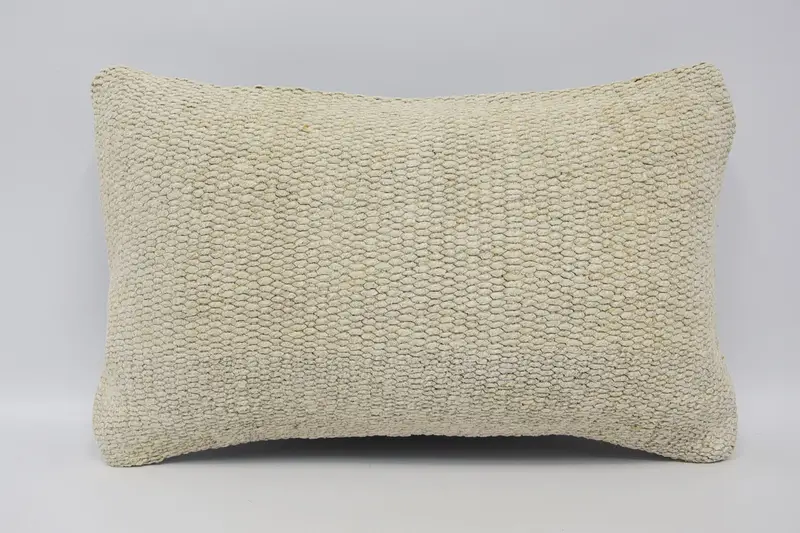 Home Decor Throw Pillow Sham, Beige 12x20 inch Antique Pillow - 1