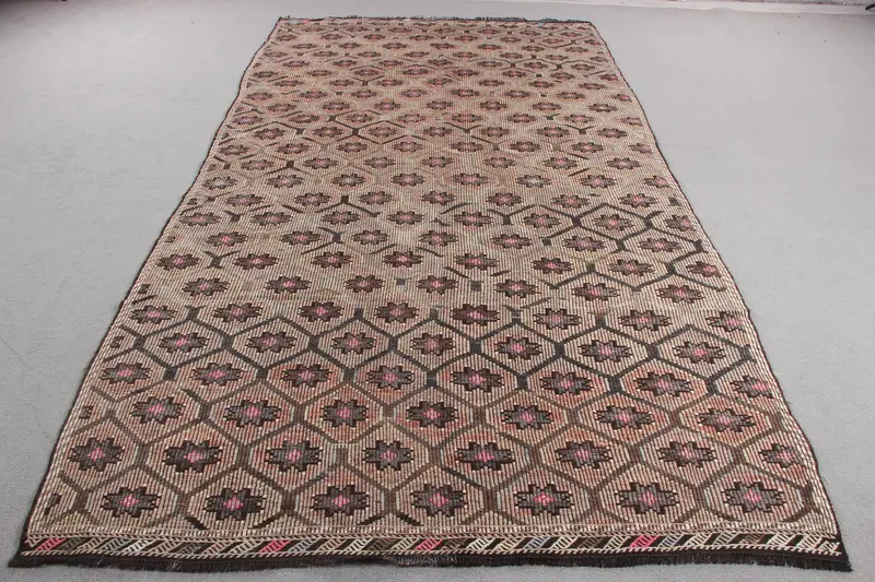 Zarif Turuncu Halı, 5,8x11,2 ft Oryantal Tasarım