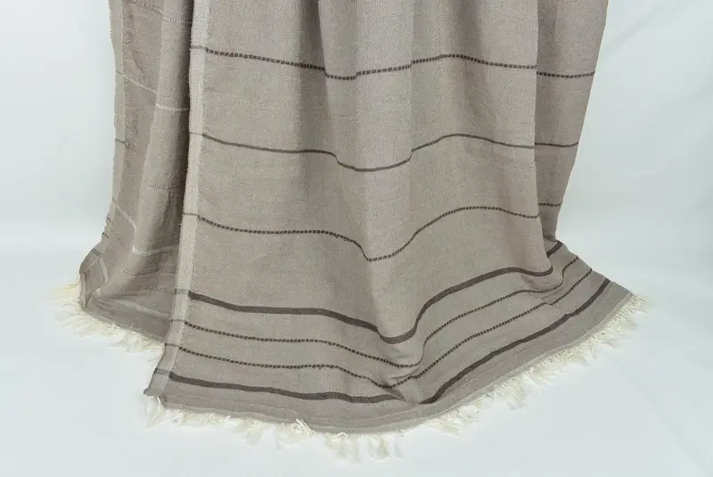 Throw Blanket Couch, 100x80 Cotton Striped Towel, Boho Throw Blankets, Employee Gifts, Personalized Blanket, Custom Wedding Gift From Bridesmaid - 8