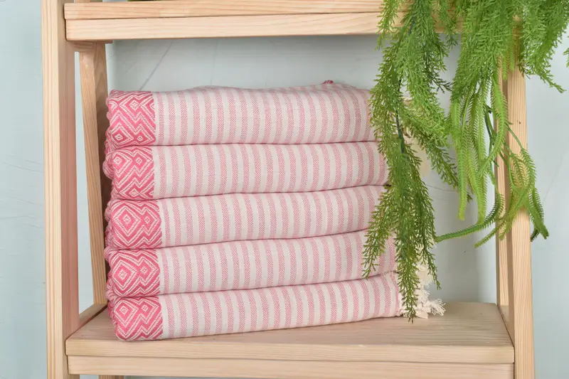 Handwoven Turkish Towel, Bridal Shower Gift, Personalized Towel, Bridesmaid Gifts Personalized, 76x38 Cotton Diamond Towel, Wedding Gift - 2