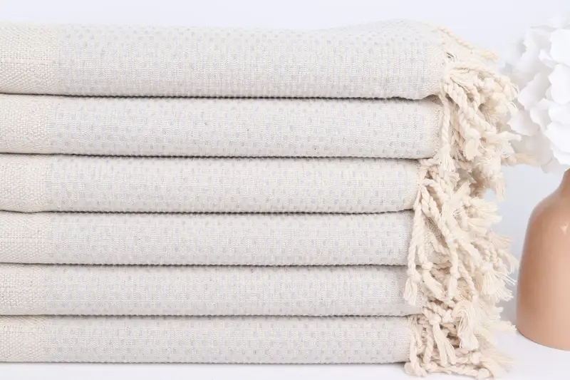 Turkish Towel Beach, 70x40 Cotton Polka Dot Towel, First Wedding Anniversary Gift, Bachelor Gift, Housewarming Gift, Personalized Gifts - 3