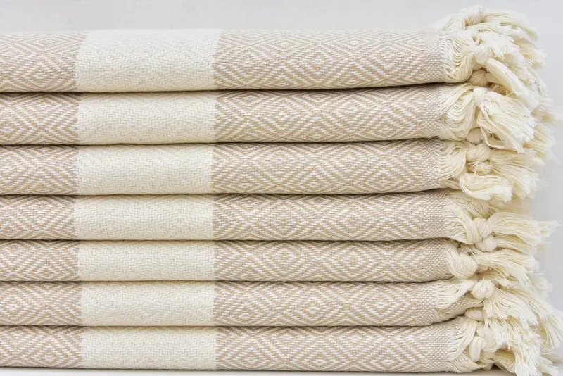 Organic Towel, 36x20 Cotton Diamond Towel, Personalized Dish Towel, Gift For Coworker, Customized Turkish Towel, Personalized Gift, Wedding Favors - 1
