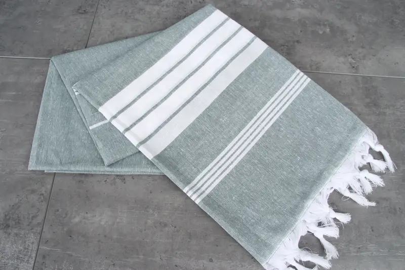 Beach Towel Monogram, Beach Wedding Favor, Bachelorette Party Decorations, 68x36 Cotton Striped Towel, Soft towel, Travel towel, Valentines Day Gift - 5