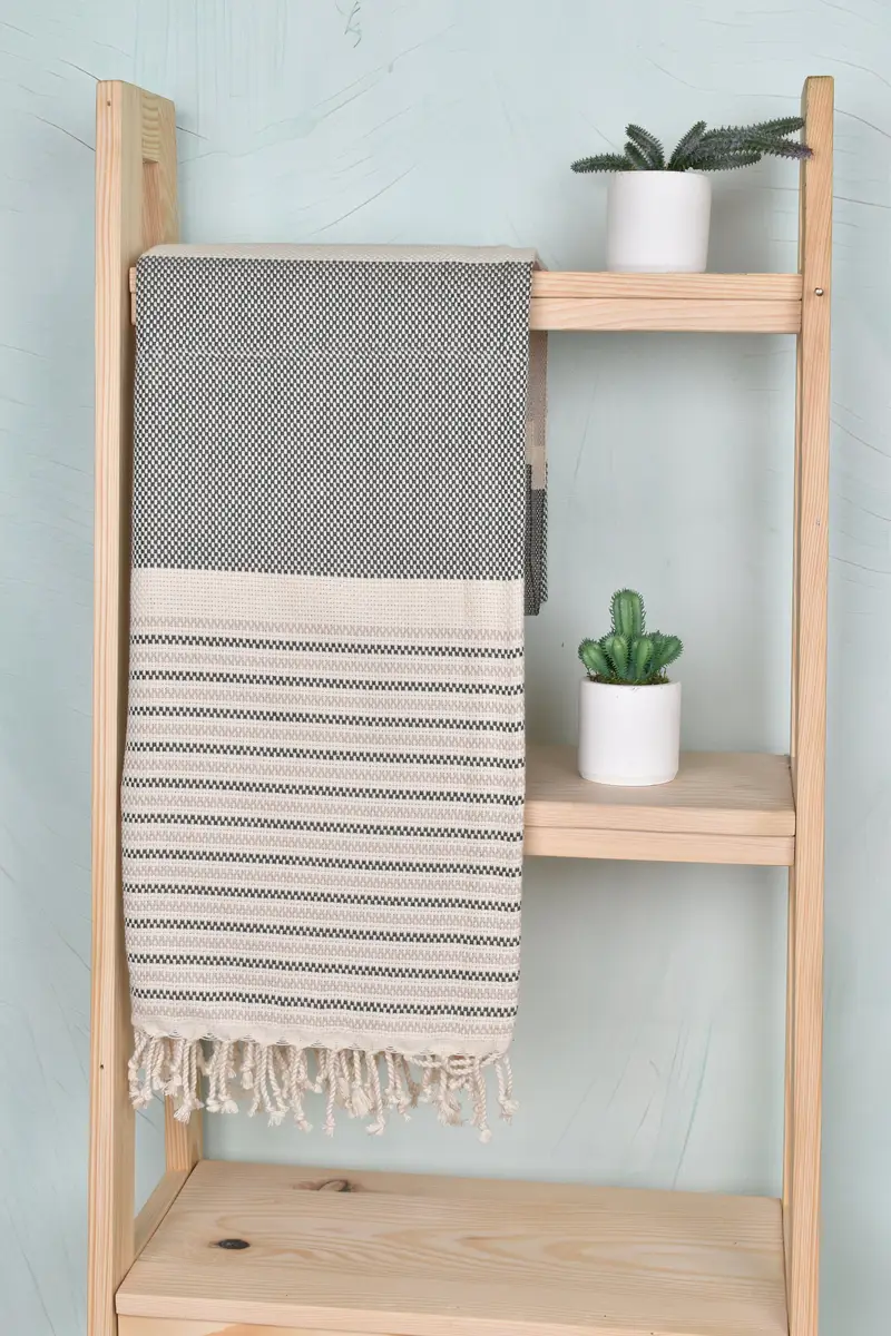 70x40 Cotton Geometric Towel, Friends Beach Towel, Bachelorette Party Gifts, Bridesmaid Gifts Personalized, Quick-dry peshtemal, Fouta towel - 8
