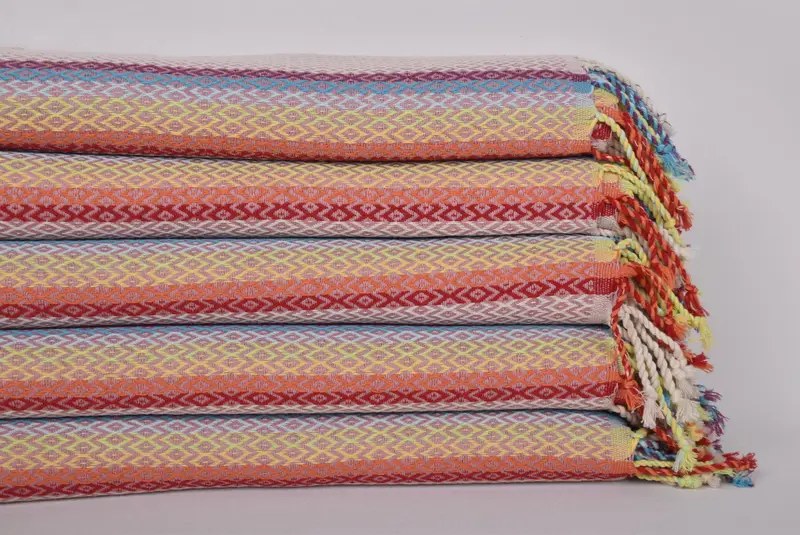 Custom Towel, Birthday Gift, Lightweight Turkish towel for beach, Best Beach Towel, Organic Towel, 70x40 Cotton Diamond Towel, Custom Gift - 3