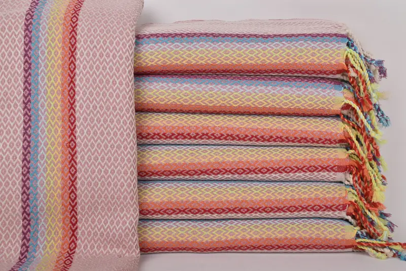 Custom Towel, Birthday Gift, Lightweight Turkish towel for beach, Best Beach Towel, Organic Towel, 70x40 Cotton Diamond Towel, Custom Gift - 1