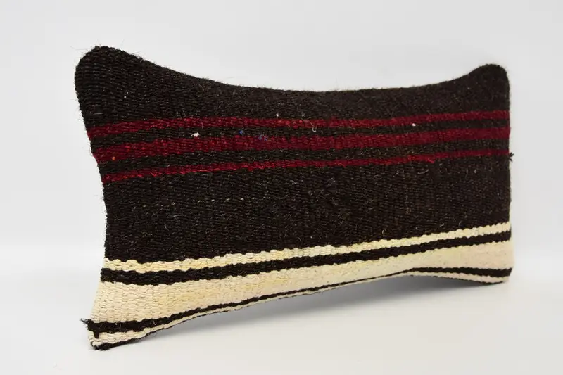 8x16 Brown Cushion, Handwoven Pillow Case, Pillow Case, Authentic Pillow Cover, Gift Pillow, Boho Pillow, Vintage Kilim Throw Pillow - 3