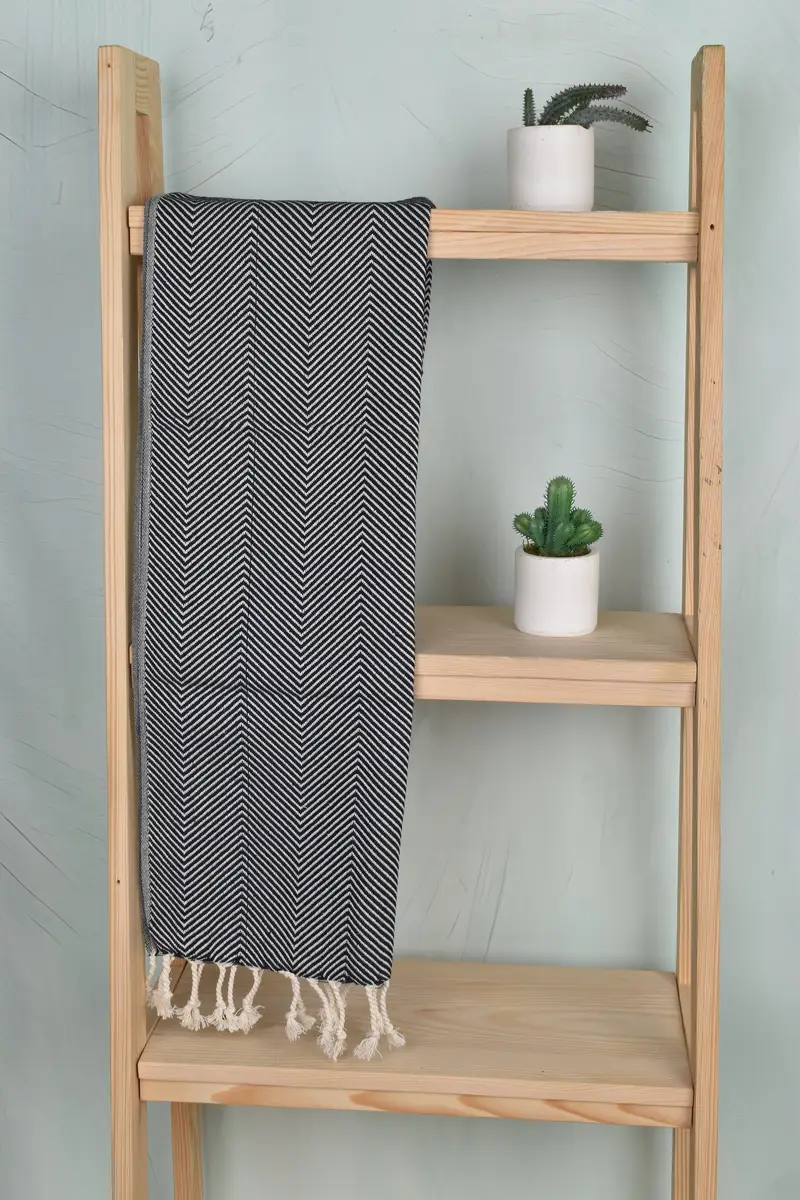 Monogram el havlu, Türk havlu monogram, 40x20 pamuklu balıksırtı havlu, Türk Çay havlu, Sevgililer Günü Hediyesi, Kişiselleştirilmiş Hediyeler - 8