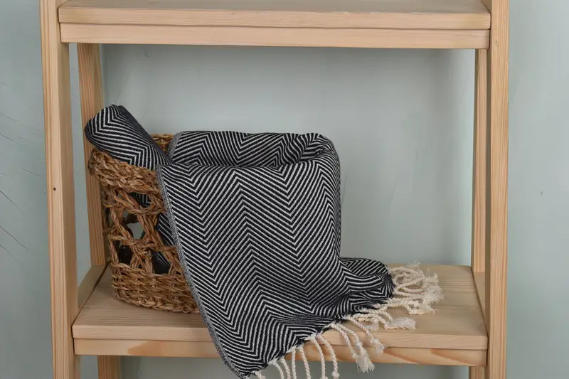 Monogram el havlu, Türk havlu monogram, 40x20 pamuklu balıksırtı havlu, Türk Çay havlu, Sevgililer Günü Hediyesi, Kişiselleştirilmiş Hediyeler - 4