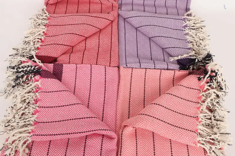 Scarf Towel, Custom Turkish Towel, Absorbent towel, Bachelor Party Favors, 68x38 Cotton Diamond Towel, Personalized Gift, Turkish bath towel - 3