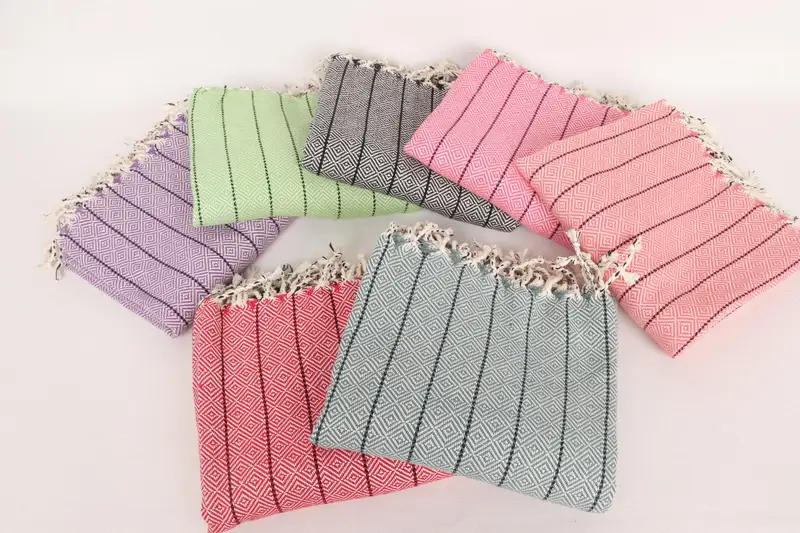 Scarf Towel, Custom Turkish Towel, Absorbent towel, Bachelor Party Favors, 68x38 Cotton Diamond Towel, Personalized Gift, Turkish bath towel - 2