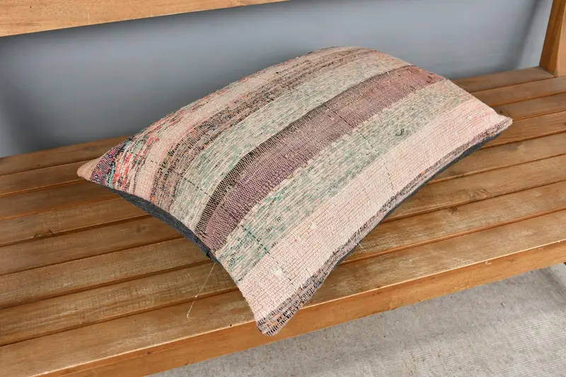 Custom Cushion Cover, Turkish Kilim Pillow, Designer Throw Pillow Sham, Antique Pillows, Kilim Pillow Cover, Pillow Sham, 16x24 Beige Pillow - 2