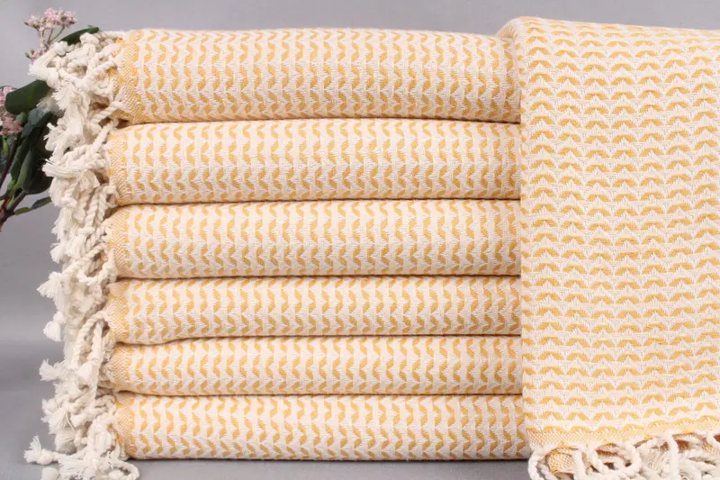 Personalized Beach Towel Turkish Cotton Beige, 40x71 Inches