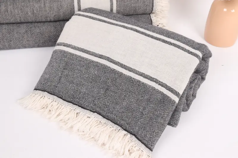 Valentine Day Gift For Her, Couch Blanket, Housewarming Gift, Throw Blanket, 70x60 Cotton Striped Towel, Throw Blanket Couch, Girl Trip Party Favor - 4