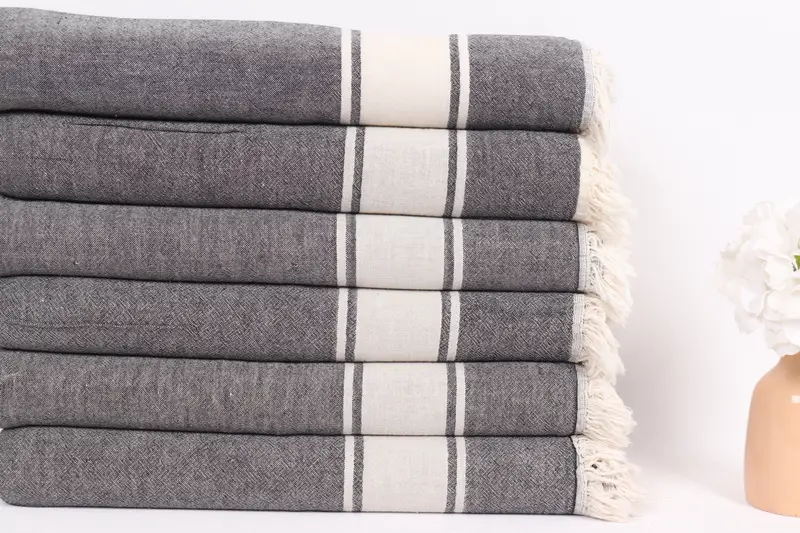 Valentine Day Gift For Her, Couch Blanket, Housewarming Gift, Throw Blanket, 70x60 Cotton Striped Towel, Throw Blanket Couch, Girl Trip Party Favor - 3