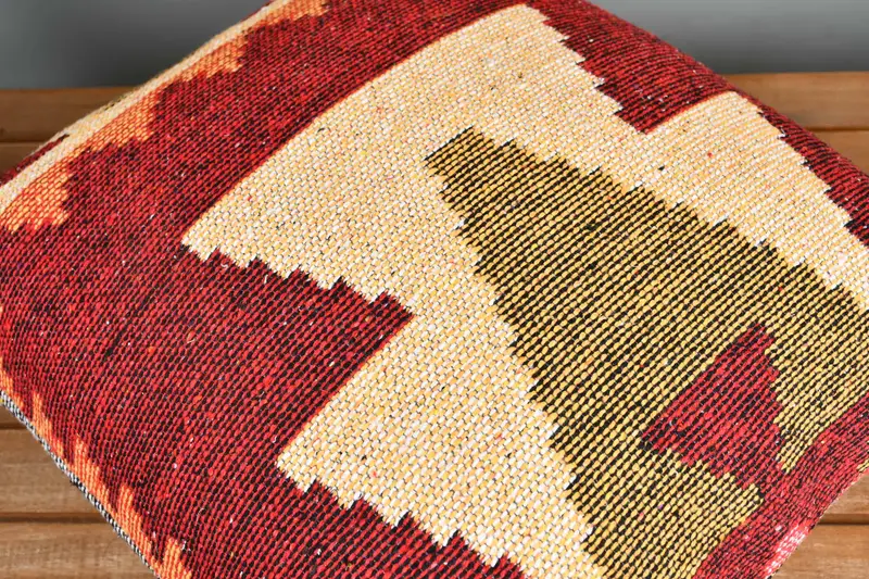 20x20 Red Pillow Case, Pillow for Couch, Outdoor Bolster Pillow, Cushion Cover, Boho Pillow, Boho Pillow Sham Cover, Yoga Pillow Sham - 4
