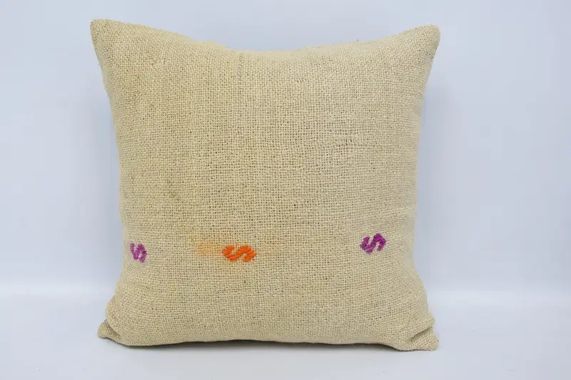 Kids Room Vintage Antique Cushion Case, Thanksgiving Gift 16x16 inch DesignerOrange Pillow Sham - 1