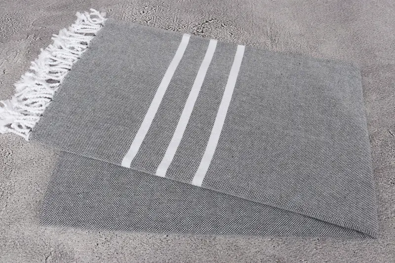 House Warming Gift, Quick-Dry Beach Towel, Wedding Gifts Towel, 70x40 Cotton Striped Towel, Fringed Turkish peshtemal beach towel USA, Cotton towel - 6