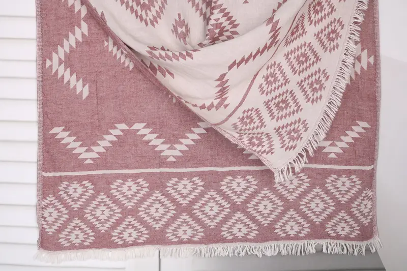 Bachelor Gifts, Personalized Beach Towel, Best spa Turkish towel for luxury home decor, 70x36 Cotton Kilim Towel, Travel towel, Bridal Party Gifts - 1