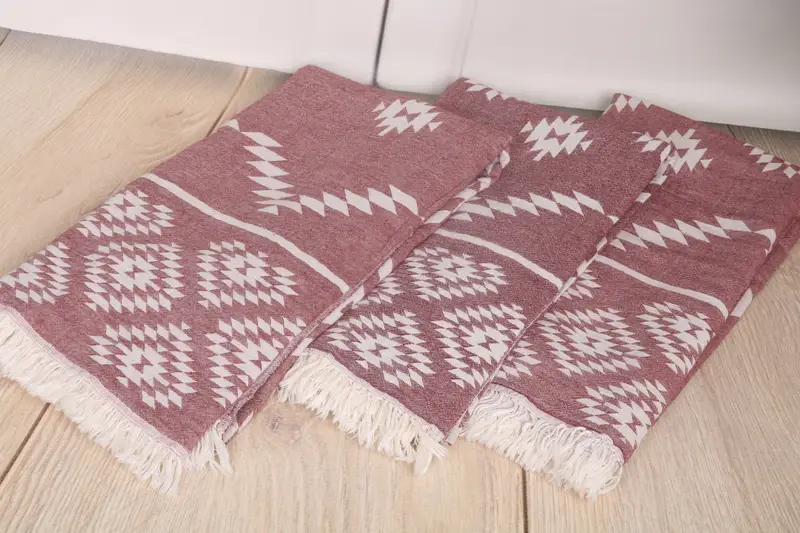 Bachelor Gifts, Personalized Beach Towel, Best spa Turkish towel for luxury home decor, 70x36 Cotton Kilim Towel, Travel towel, Bridal Party Gifts - 7